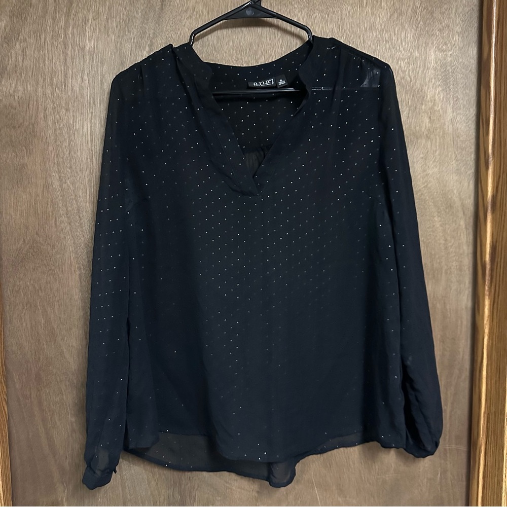 Ana Long Sleeve Blouse Large
